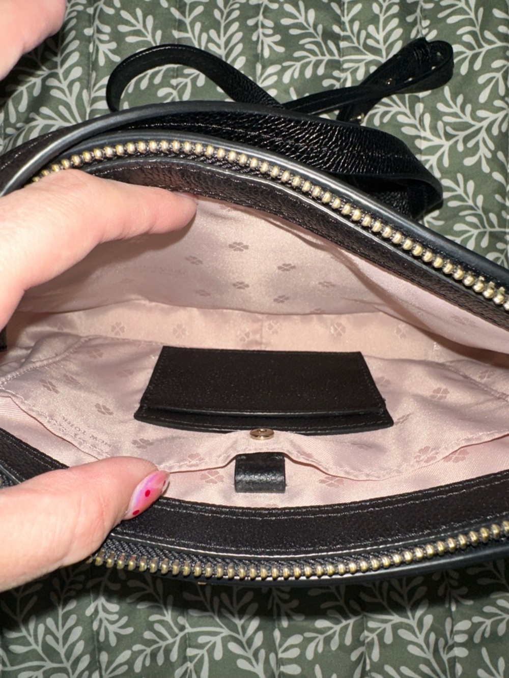 kate spade Leopard-Print Crossbody in Brown and Black - Picture 3 of 3